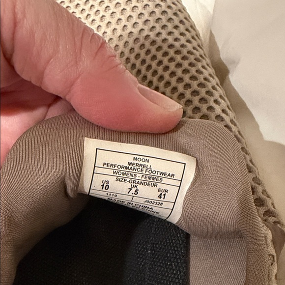 Merrell Tan Mesh Slip-On Mules - Picture 3 of 5